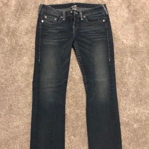 True religion rhinestone Johnny bling bootcut jeans